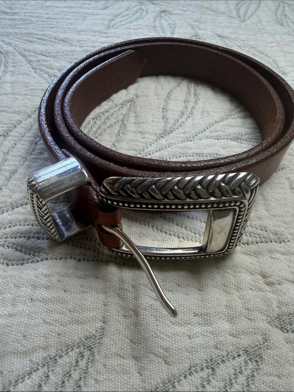 Leather Classic brown Belt;Medium